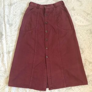[Patagonia] Vintage button front skirt